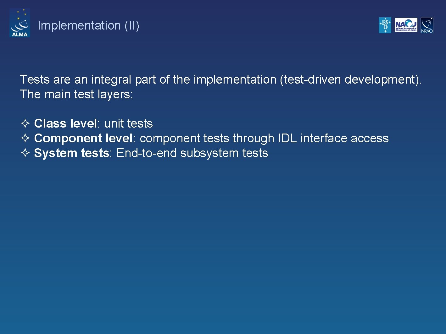 ALMA Common Software Basic Track Project Lifecycle Introduction