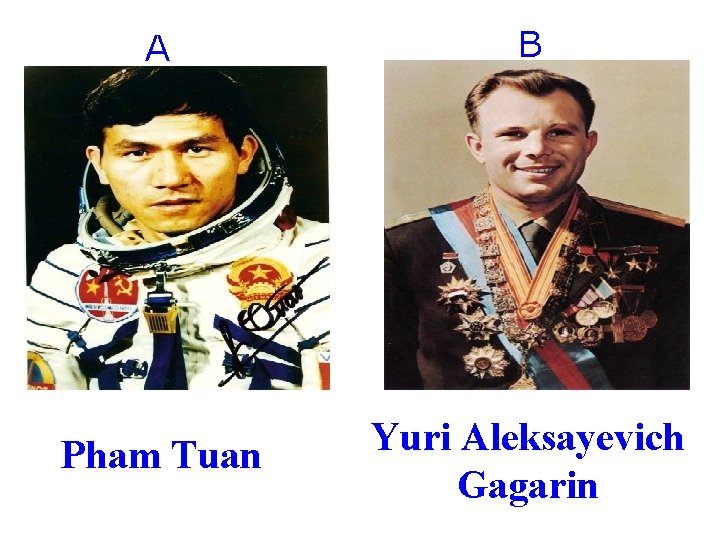 A B Pham Tuan Yuri Aleksayevich Gagarin 