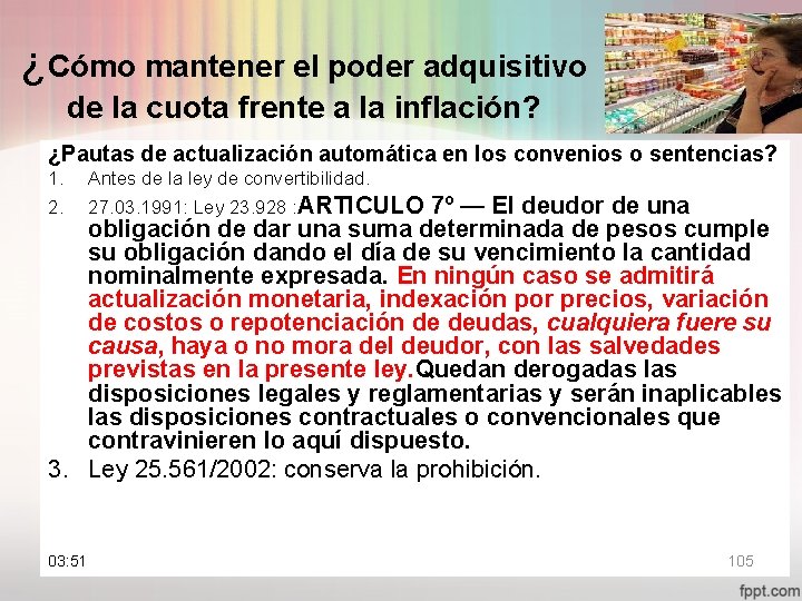 ¿Cómo mantener el poder adquisitivo de la cuota frente a la inflación? ¿Pautas de