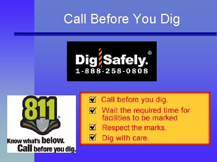 Call Before You Dig 