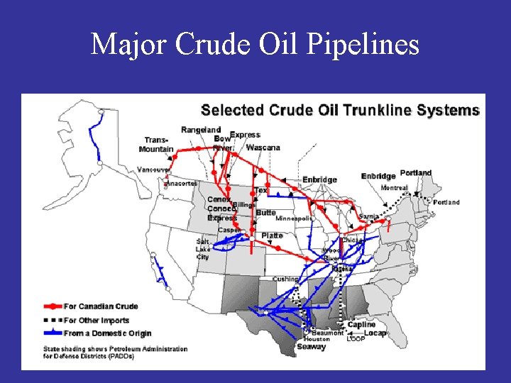 Major Crude Oil Pipelines v 