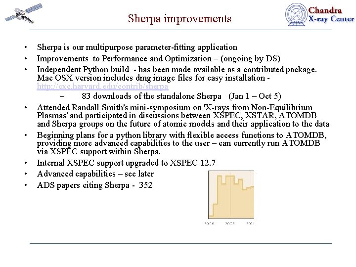 Sherpa improvements • • Sherpa is our multipurpose parameter-fitting application Improvements to Performance and