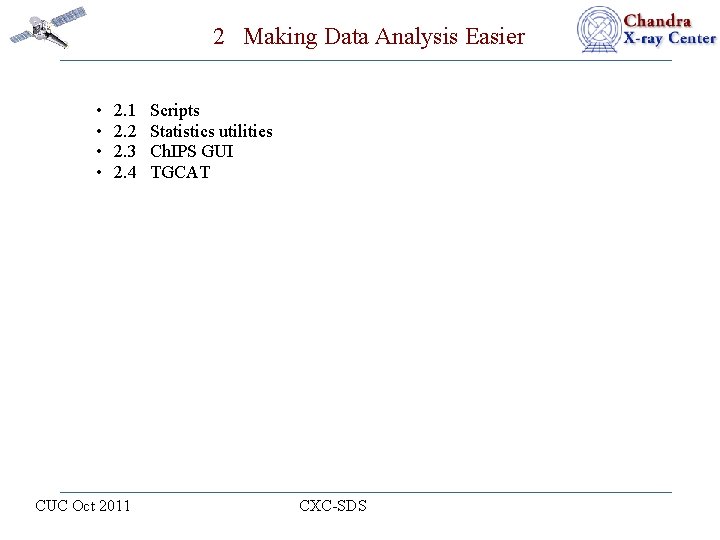 2 Making Data Analysis Easier • • 2. 1 2. 2 2. 3 2.