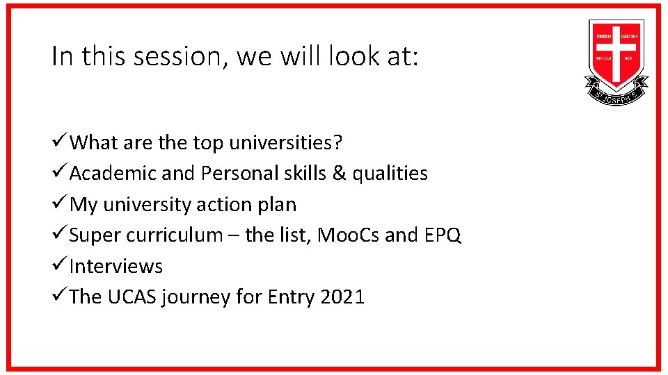 In this session, we will look at: What are the top universities? Academic and
