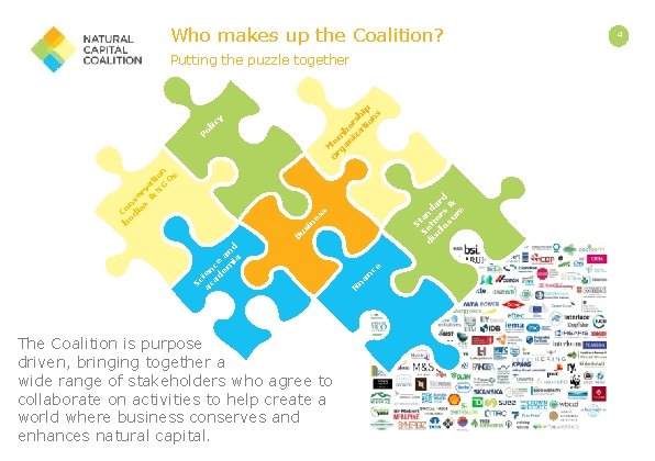 Who makes up the Coalition? The Coalition is purpose driven, bringing together a wide