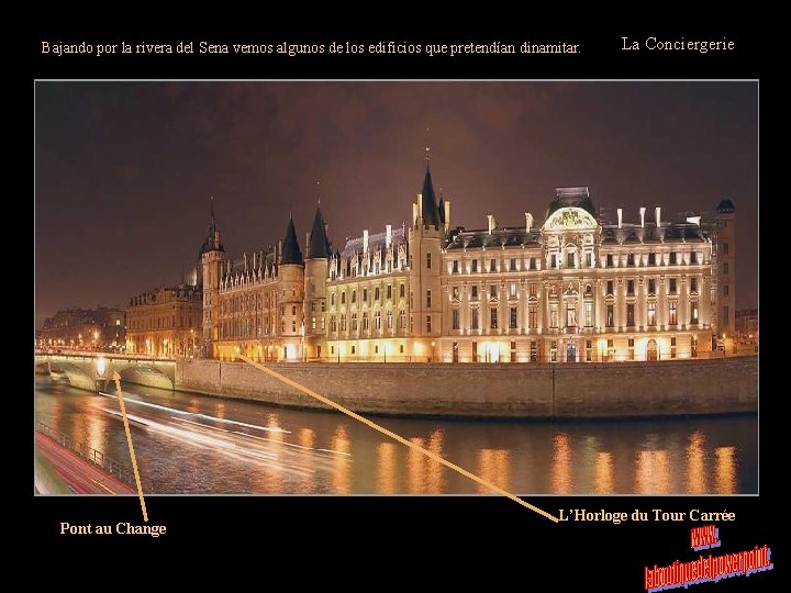 Bajando por la rivera del Sena vemos algunos de los edificios que pretendían dinamitar.