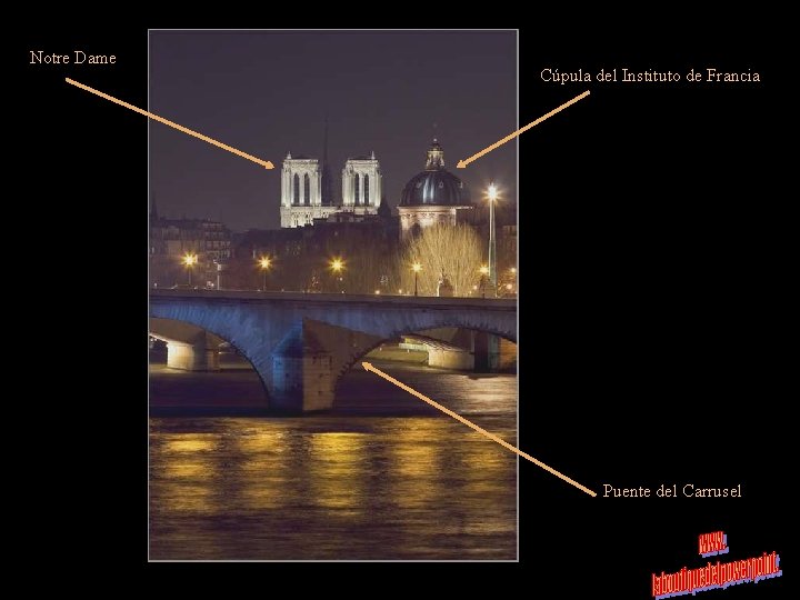 Notre Dame Cúpula del Instituto de Francia Puente del Carrusel 