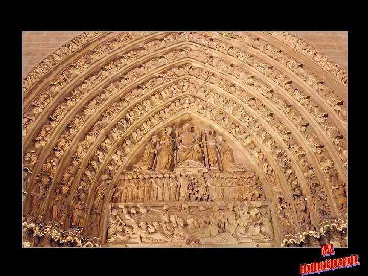 Notre Dame, como todas las iglesias medievales, estaba completamente decorada con frescos en el