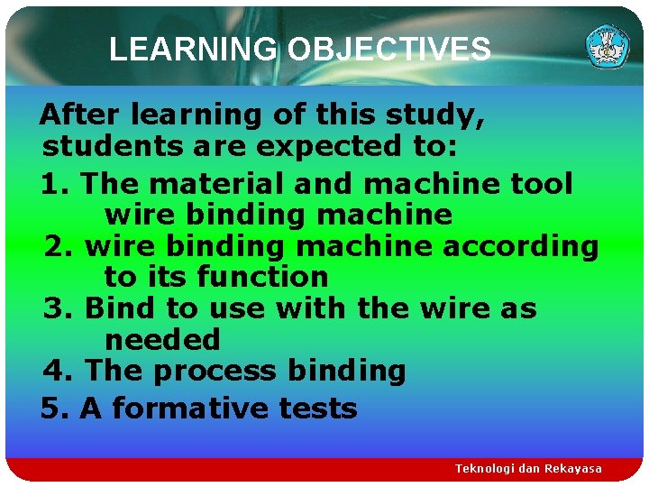 Learning Bind Technology And Engineering Bind with a binding machine