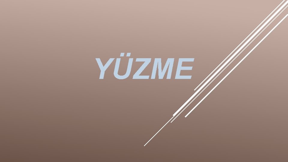 YÜZME 