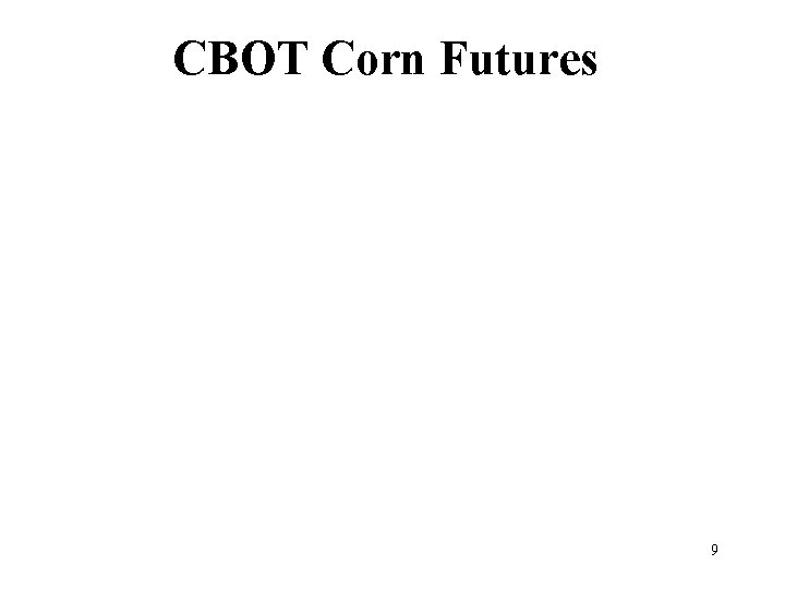 CBOT Corn Futures 9 