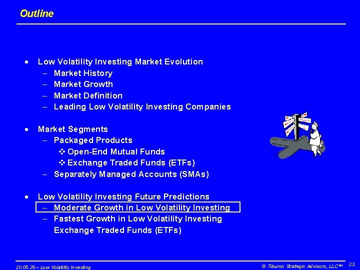 Outline · Low Volatility Investing Market Evolution – Market History – Market Growth –