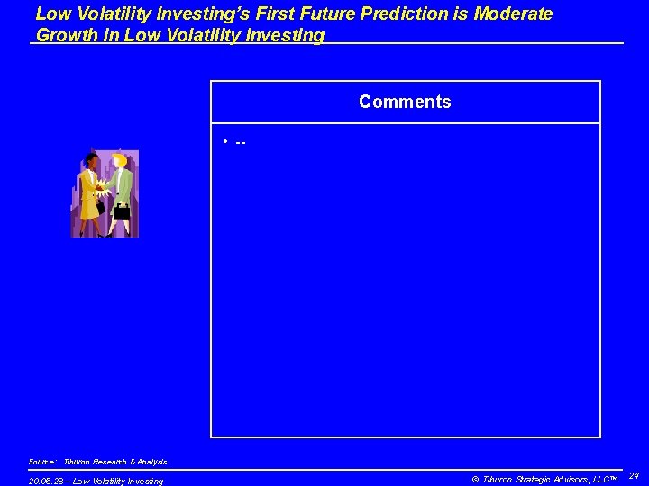 Low Volatility Investing’s First Future Prediction is Moderate Growth in Low Volatility Investing Comments