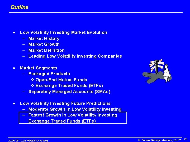 Outline · Low Volatility Investing Market Evolution – Market History – Market Growth –