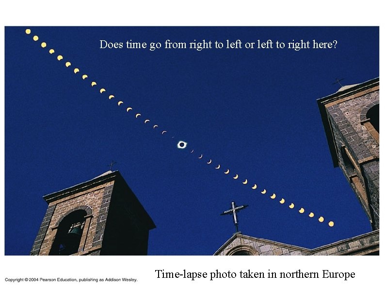 Does time go from right to left or left to right here? Time-lapse photo