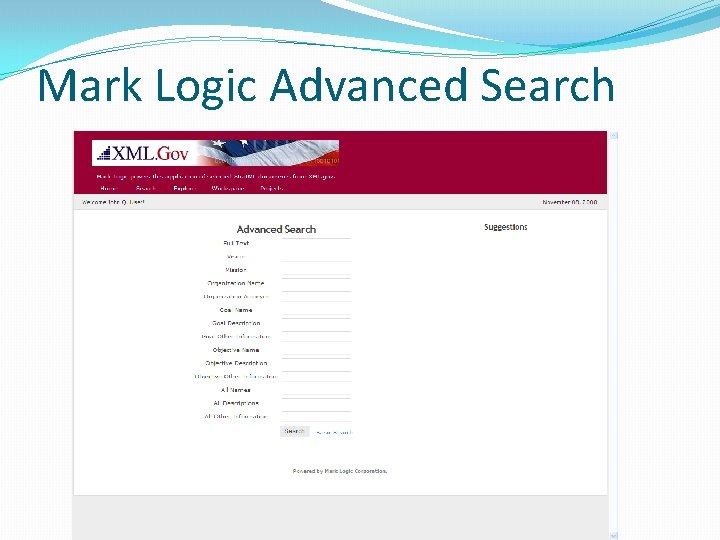 Mark Logic Advanced Search 