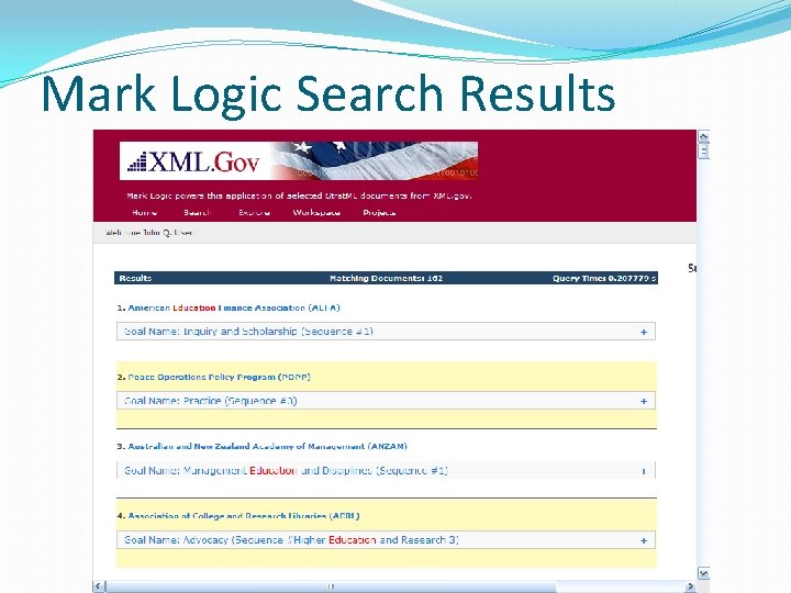Mark Logic Search Results 