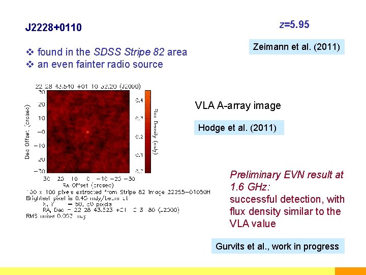 z=5. 95 J 2228+0110 v found in the SDSS Stripe 82 area v an