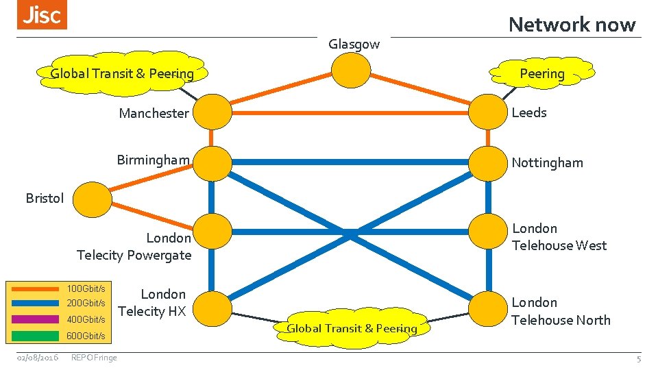 Glasgow Network now Peering Global Transit & Peering Manchester Leeds Birmingham Nottingham Bristol London