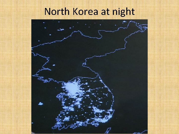 North Korea at night 