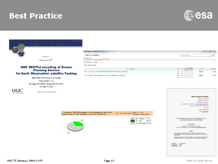 Best Practice OGC TC Geneva / HMA-S /FP Page 19 