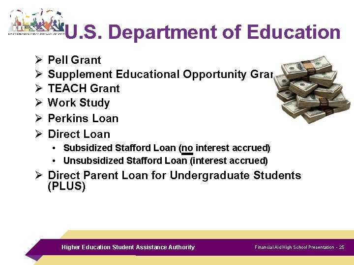 U. S. Department of Education Ø Ø Ø Pell Grant Supplement Educational Opportunity Grant