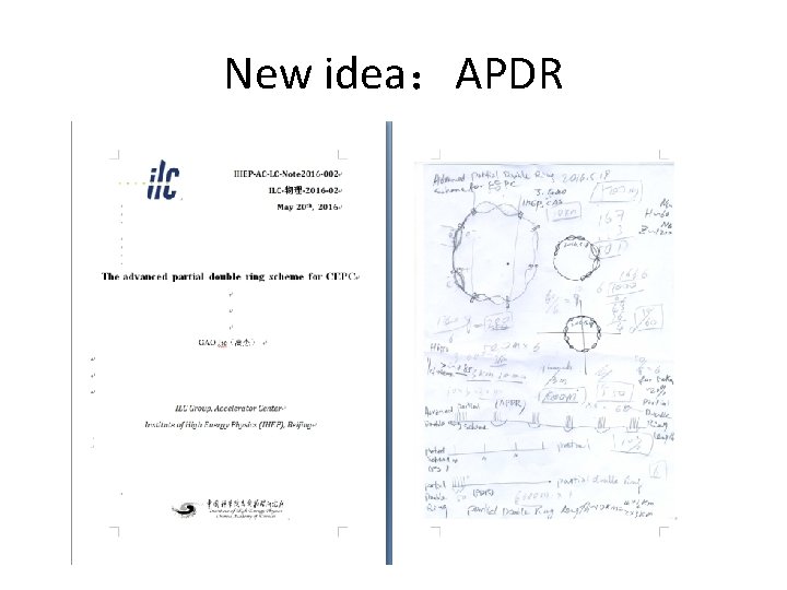 New idea：APDR 