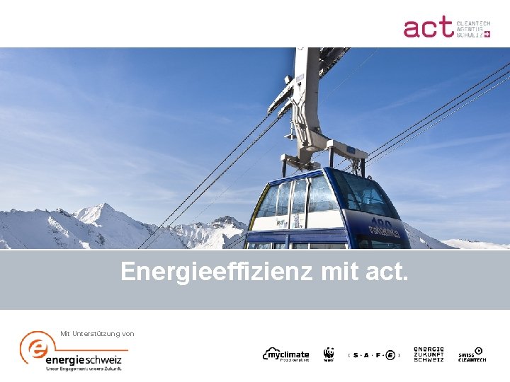 Energieeffizienz mit act. Mit Unterstützung von Firma, Datum, Name, Funktion 