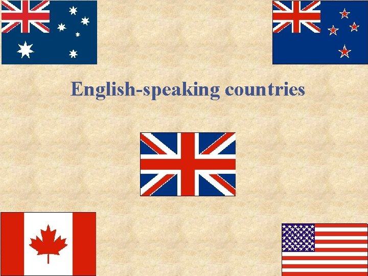 English-speaking countries 