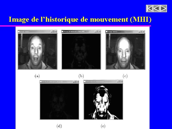 Image de l’historique de mouvement (MHI) 