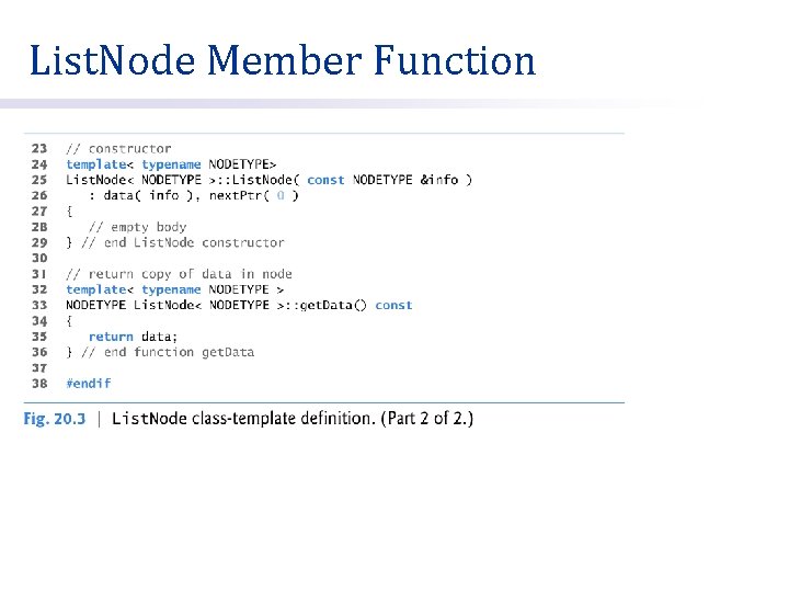 List. Node Member Function 