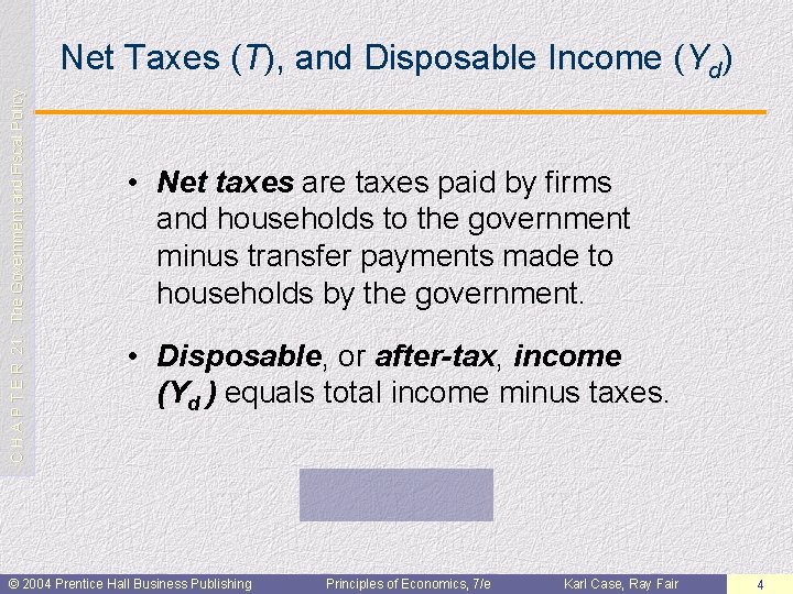 C H A P T E R 21: The Government and Fiscal Policy Net