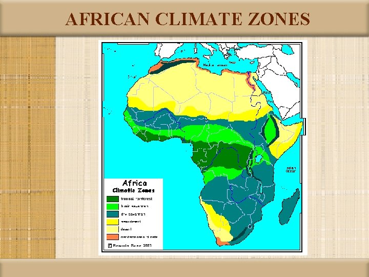 AFRICAN CLIMATE ZONES 