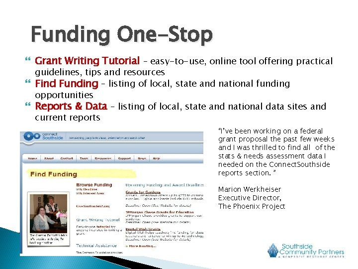 Funding One-Stop Grant Writing Tutorial – easy-to-use, online tool offering practical guidelines, tips and