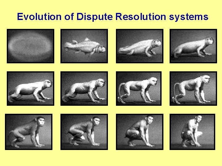 Evolution of Dispute Resolution systems Evolution of Dispute Resolution systems