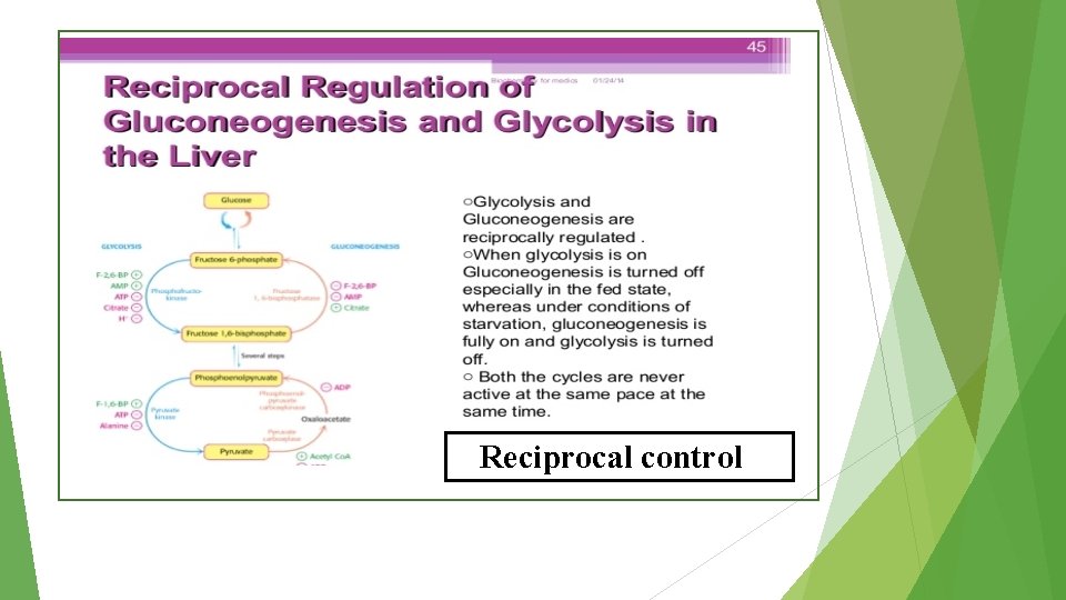 Reciprocal control 