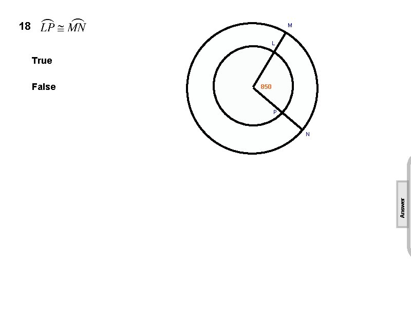 18 M L True 850 P N Answer False 