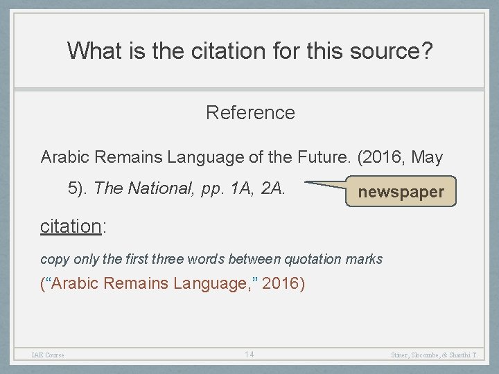 What is the citation for this source? Reference Arabic Remains Language of the Future.