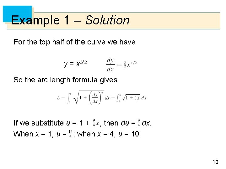 Example 1 – Solution For the top half of the curve we have y