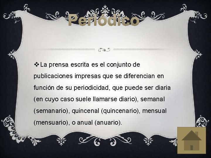 Periódico v La prensa escrita es el conjunto de publicaciones impresas que se diferencian