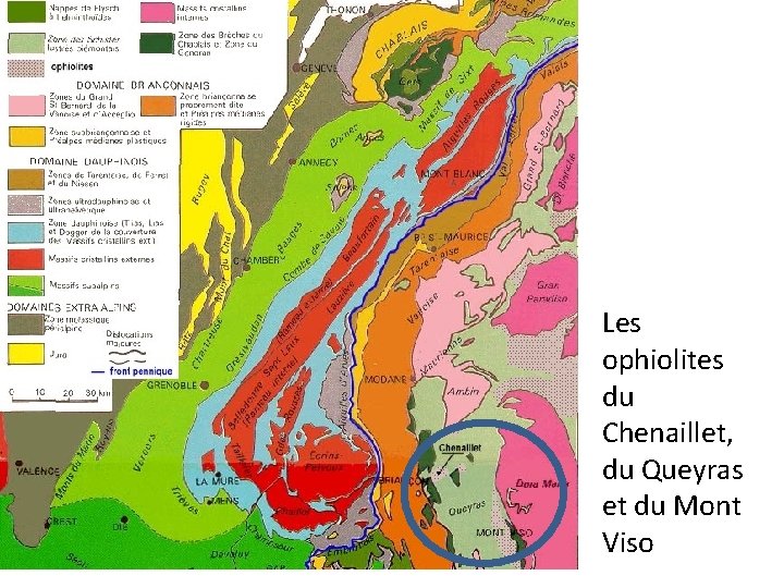 Les ophiolites du Chenaillet, du Queyras et du Mont Viso 