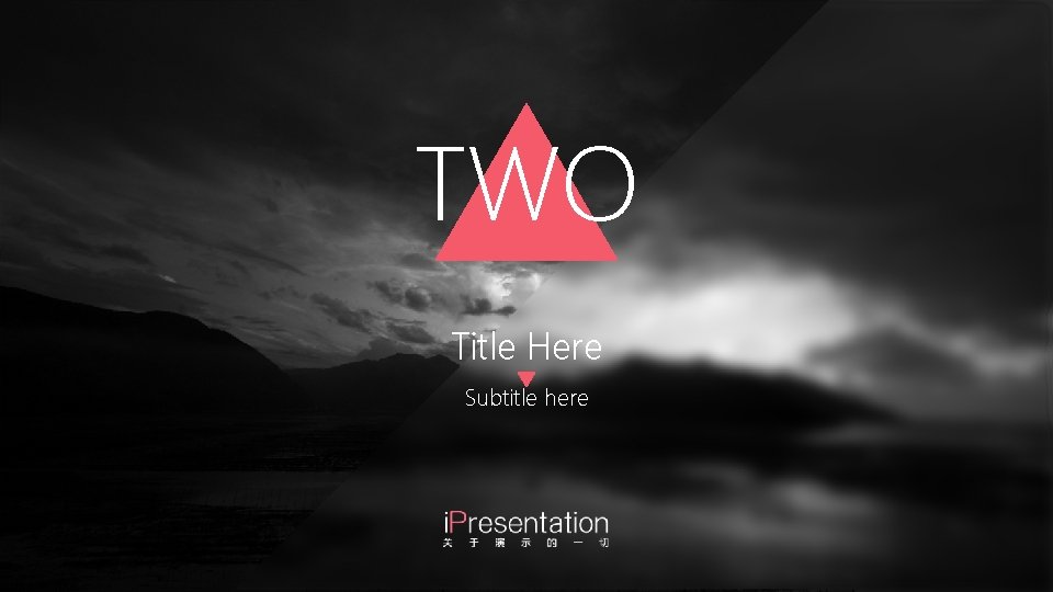 TWO Title Here Subtitle here 