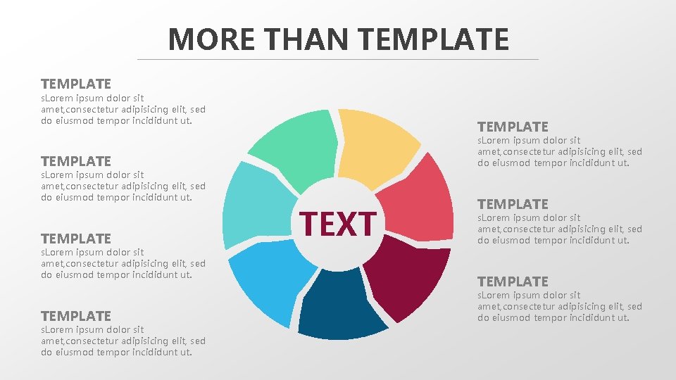 MORE THAN TEMPLATE s. Lorem ipsum dolor sit amet, consectetur adipisicing elit, sed do