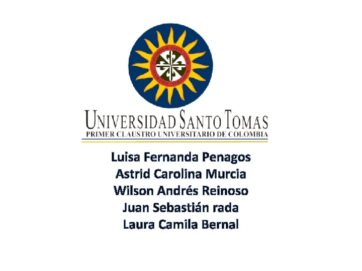 Luisa Fernanda Penagos Astrid Carolina Murcia Wilson Andrés Reinoso Juan Sebastián rada Laura Camila