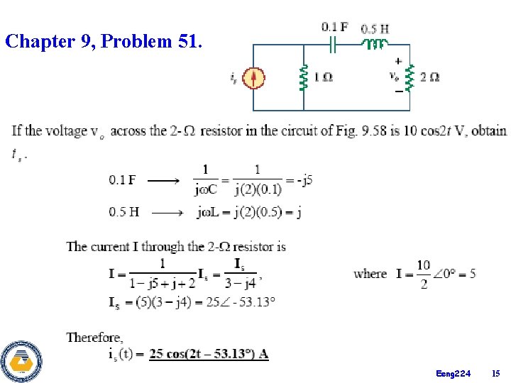 Chapter 9, Problem 51. Eeng 224 15 