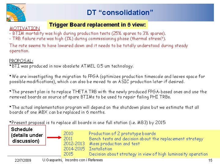 DT “consolidation” Trigger Board replacement in q view: MOTIVATION - BTIM mortality was high