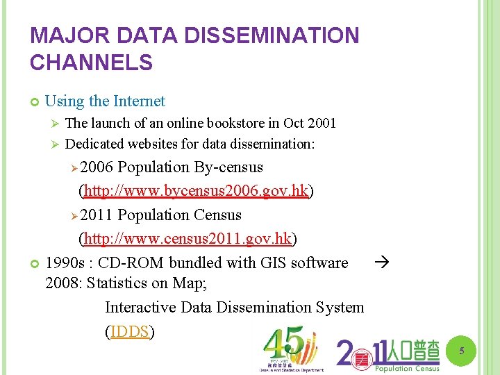 MAJOR DATA DISSEMINATION CHANNELS Using the Internet The launch of an online bookstore in