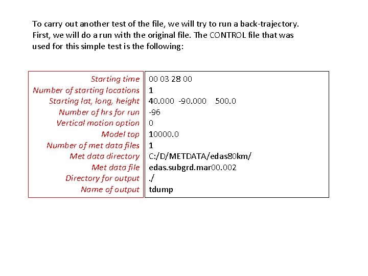 To carry out another test of the file, we will try to run a To carry out another test of the file, we will try to run a