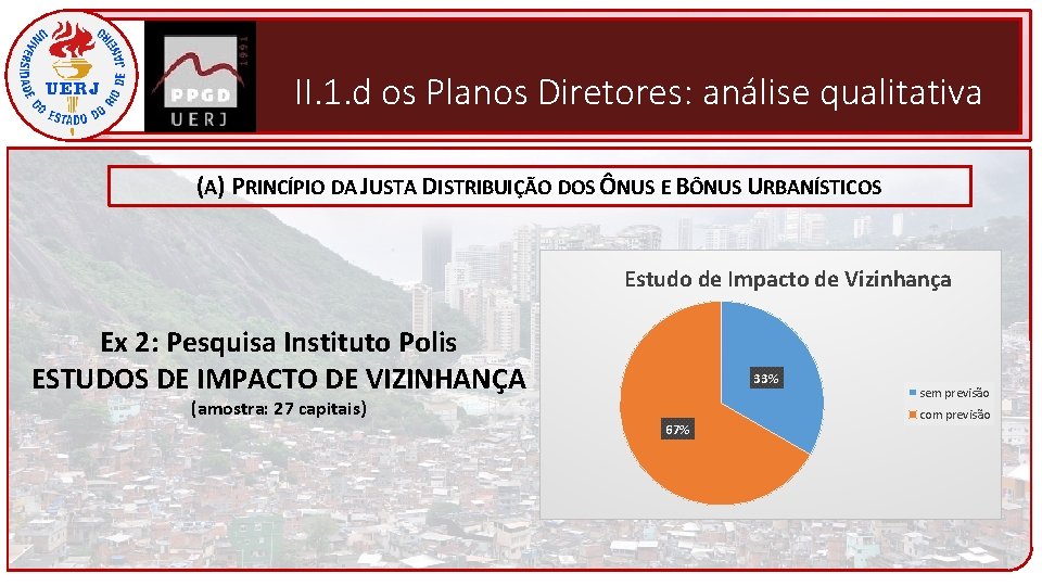 II. 1. d os Planos Diretores: análise qualitativa (A) PRINCÍPIO DA JUSTA DISTRIBUIÇÃO DOS