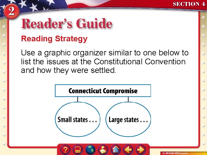 Reading Strategy Use a graphic organizer similar to one below to list the issues